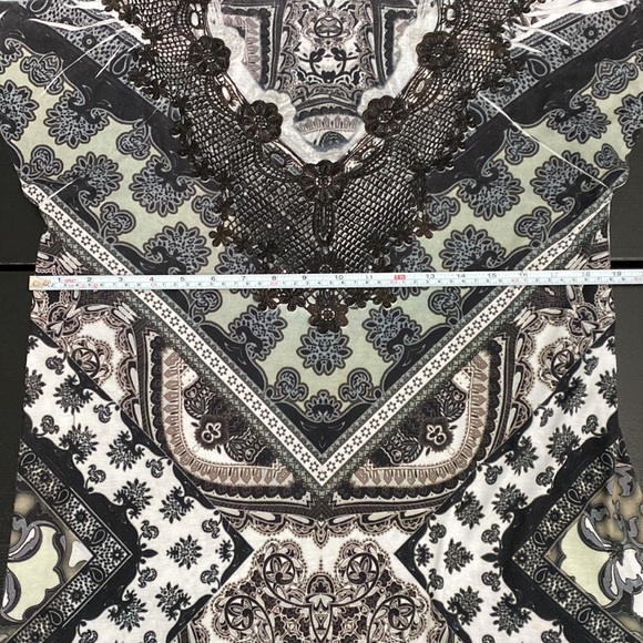 APT 9 Ladies Print Blouse with Lace Detail - XL - Picture 5 of 10